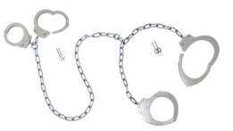 Plate-type fetters connecting hands with feet J Model